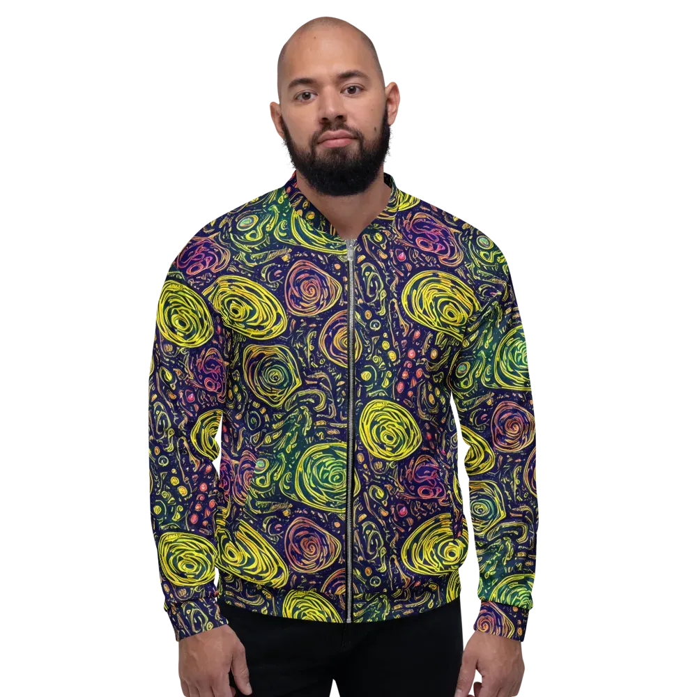 Afterdark Whorl on Bomber Jacket — Front