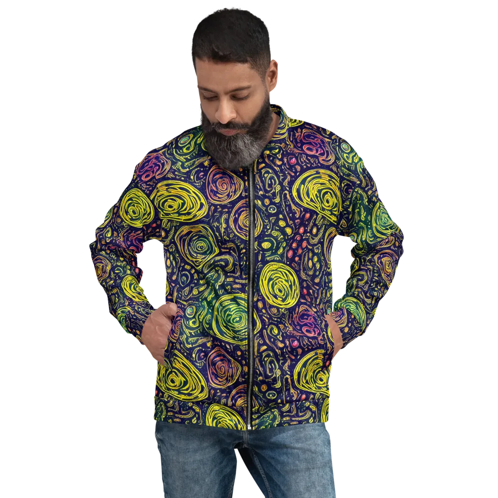 Afterdark Whorl on Bomber Jacket — Front