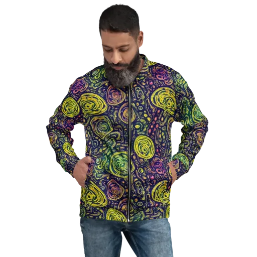 Afterdark Whorl on a Bomber Jacket