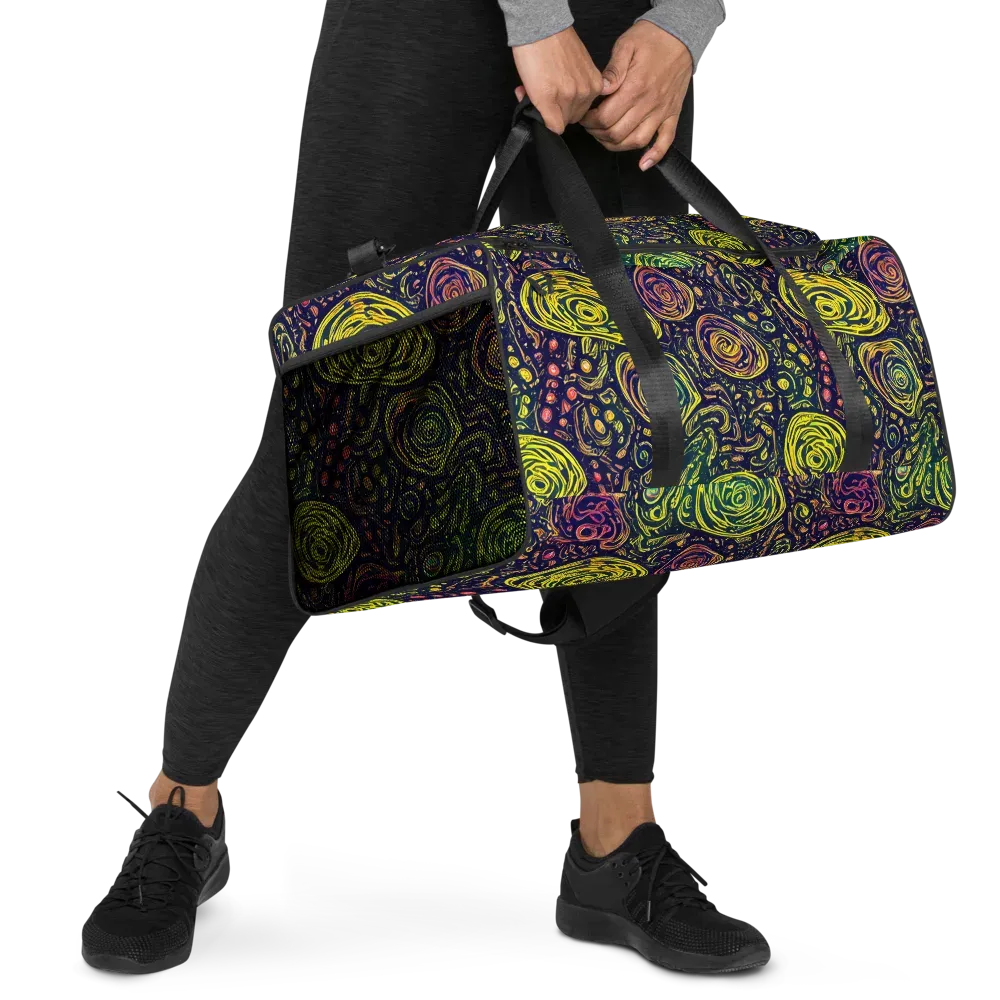Afterdark Whorl on Duffle Bag — Right Front