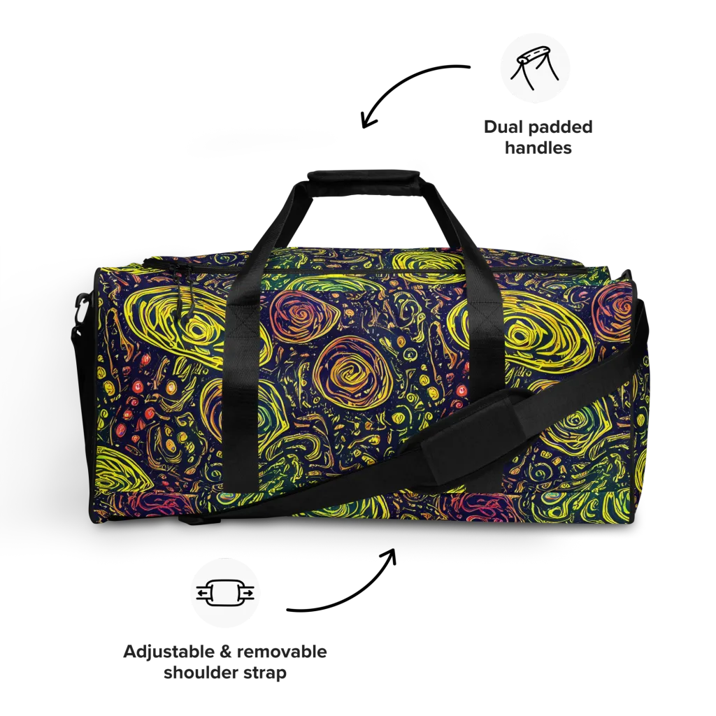 Afterdark Whorl on Duffle Bag — Front