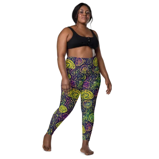 Afterdark Whorl on a Leggings with Pockets