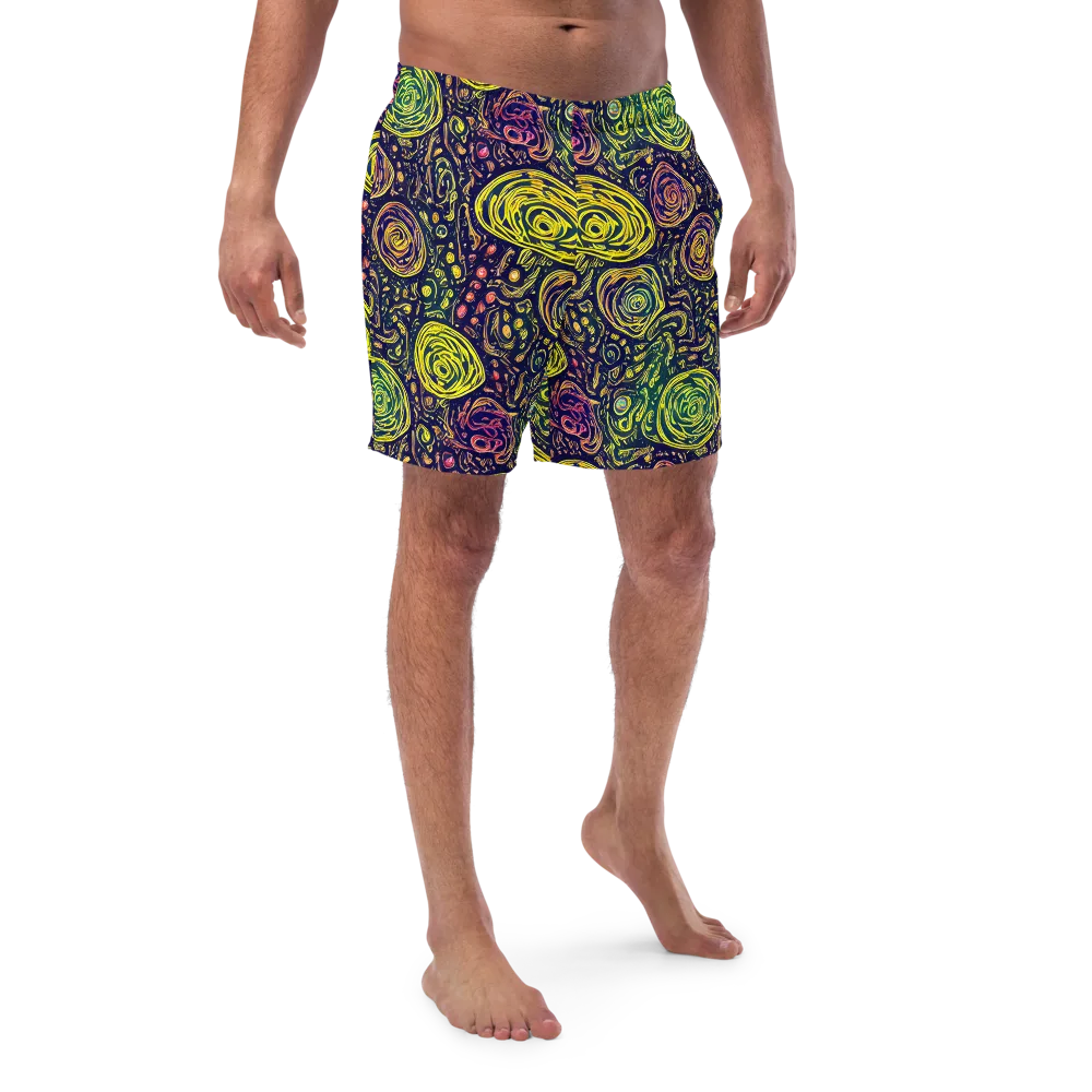 Afterdark Whorl on Swim Trunks — Front
