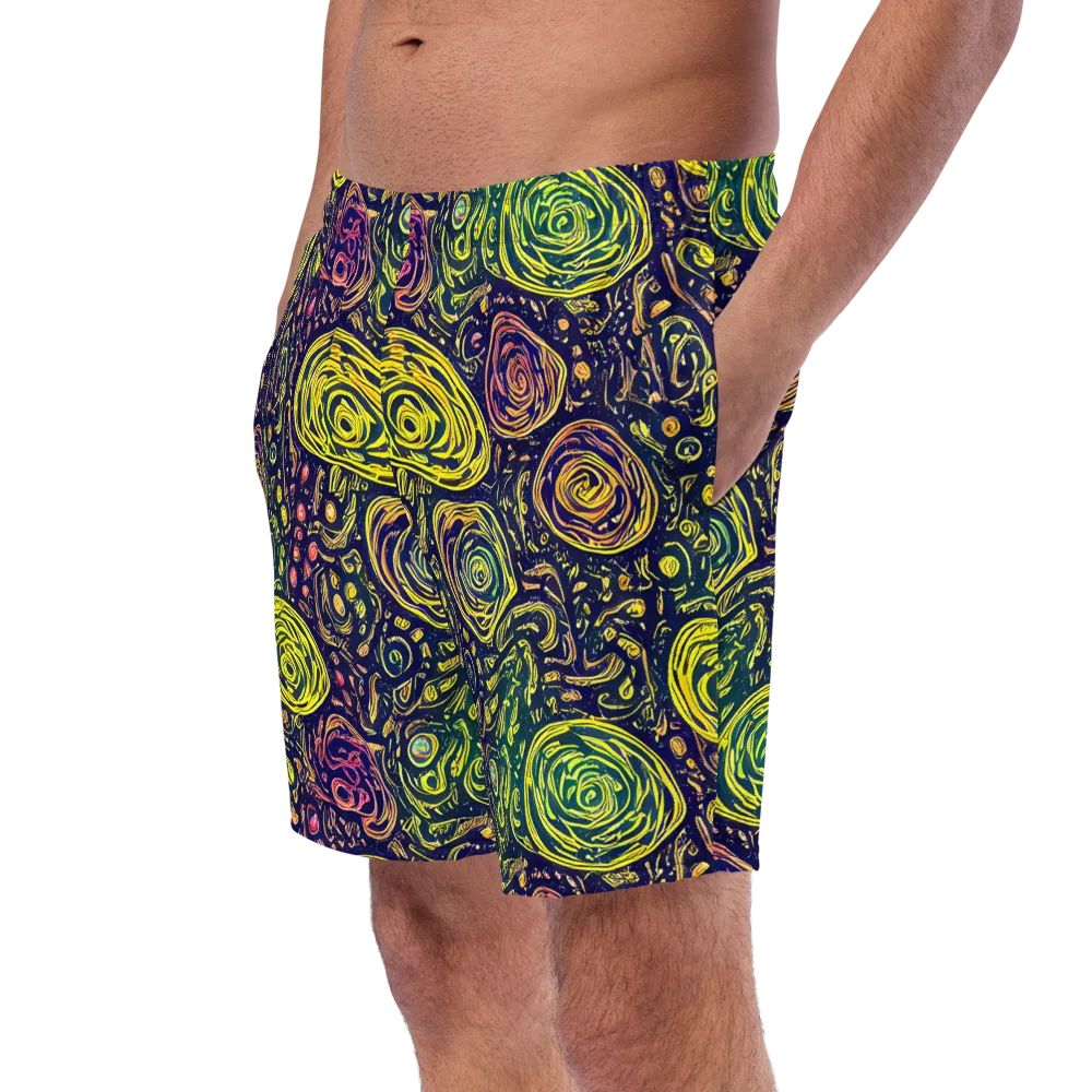 Afterdark Whorl on Swim Trunks — Left Front