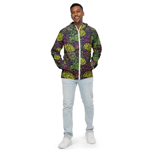 Afterdark Whorl on a Men's Windbreaker