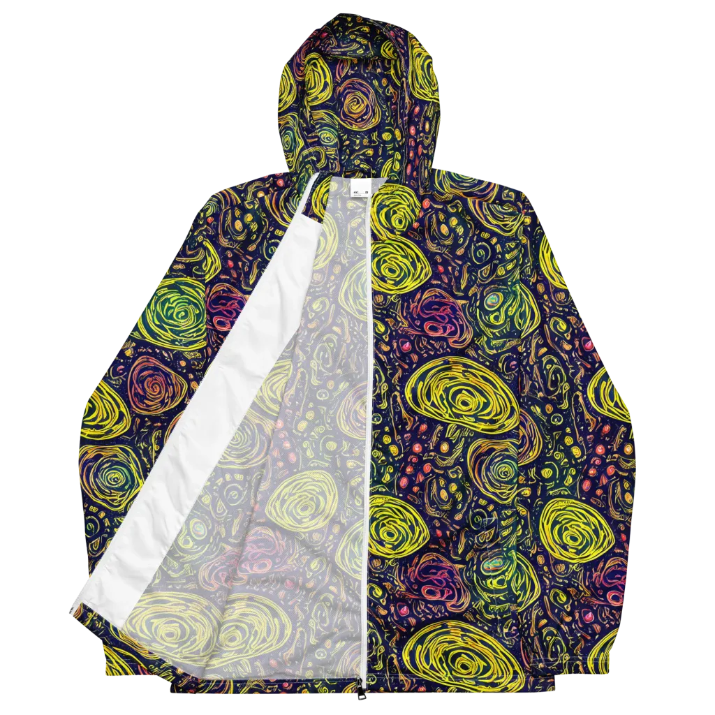 Afterdark Whorl on Men's Windbreaker — Front