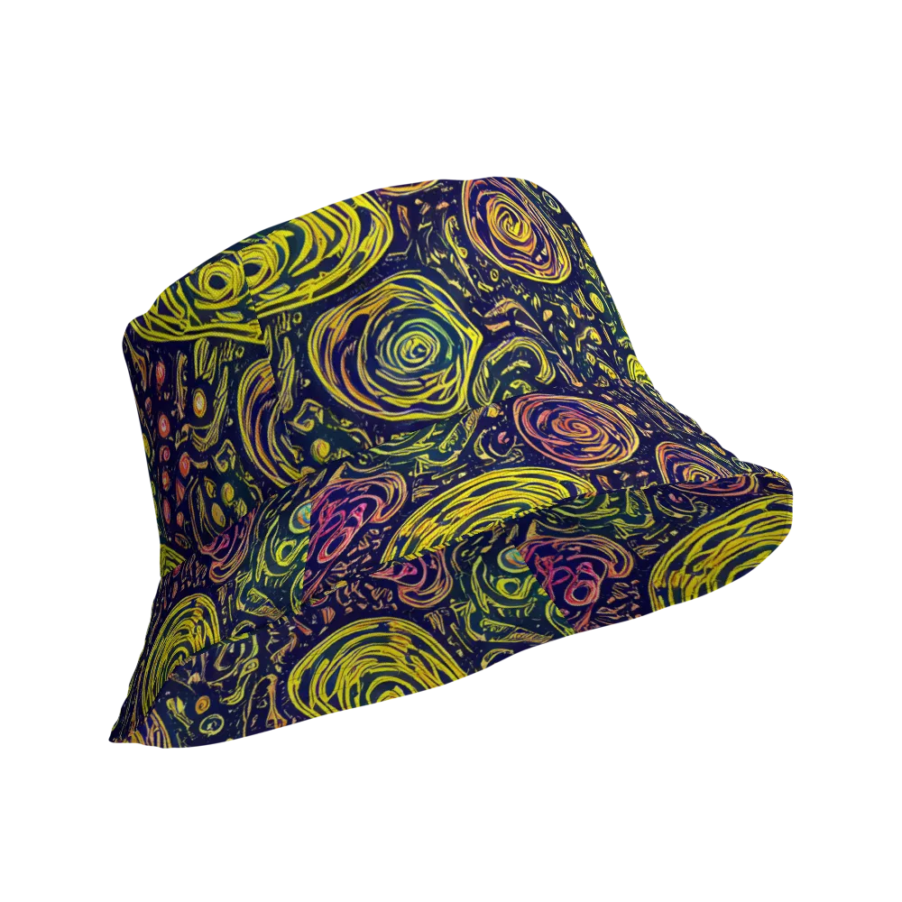 Afterdark Whorl on Reversible Bucket Hat — Product details Outside