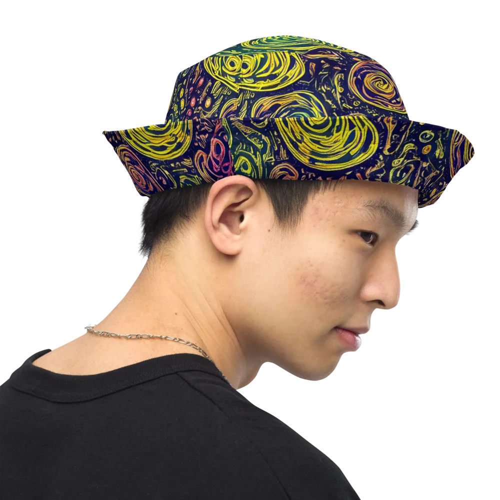 Afterdark Whorl on Reversible Bucket Hat — Right Outside