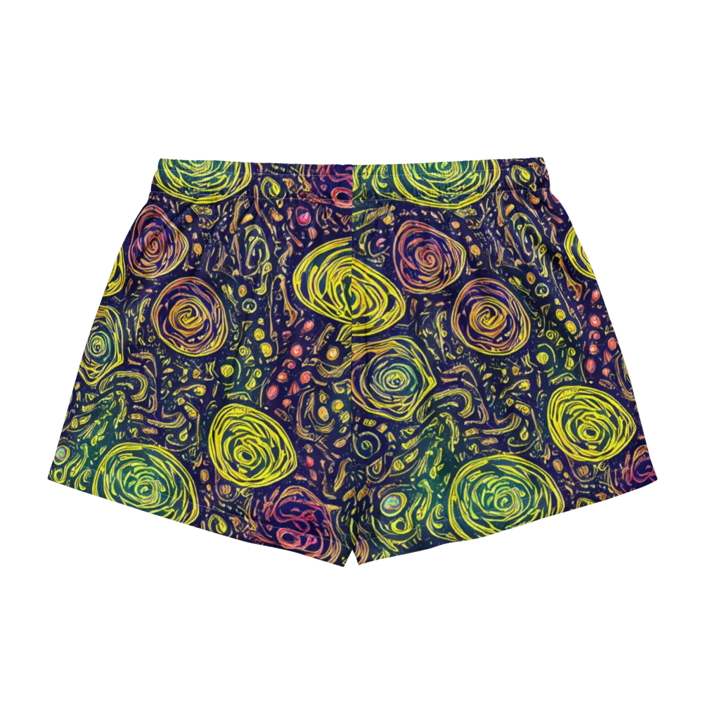Afterdark Whorl on Women's Pajama Shorts — Back