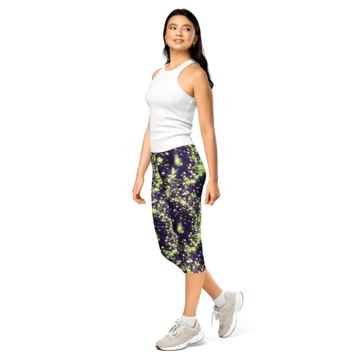 Cosmic Dandelion on a Capri Leggings