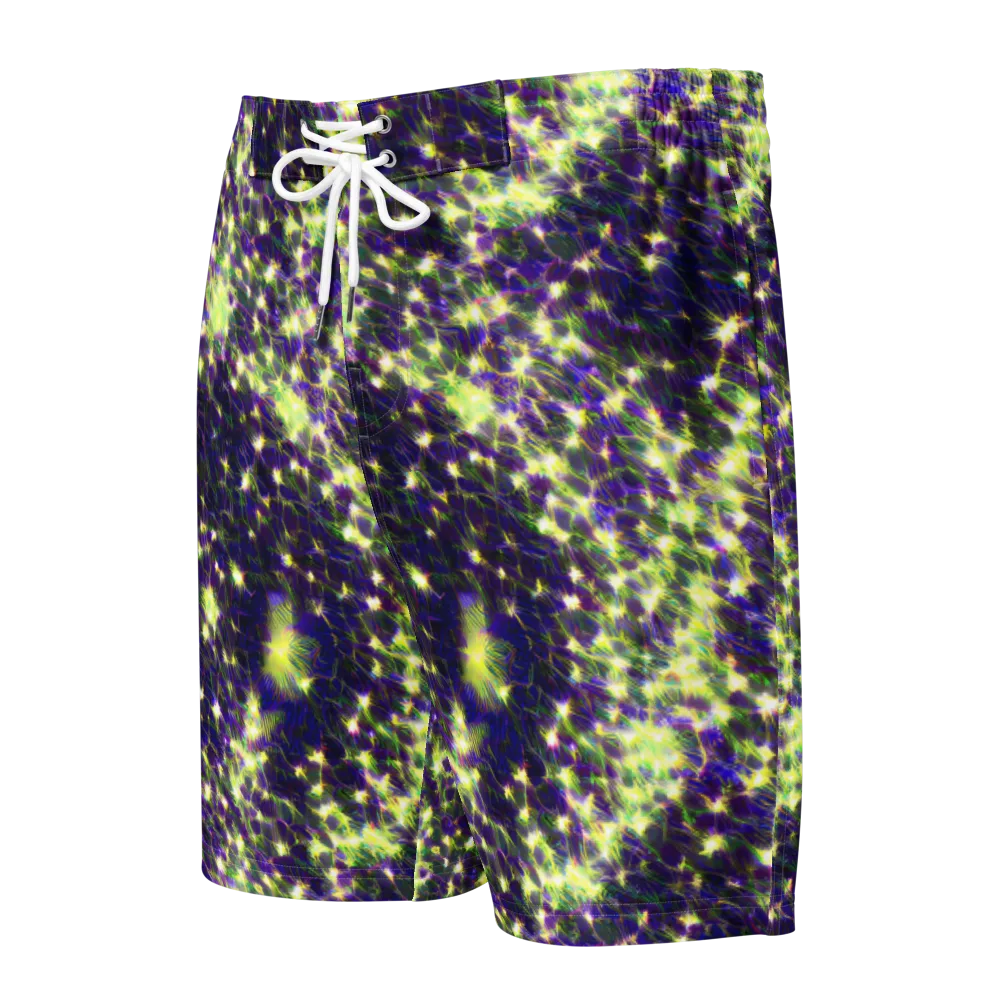 Cosmic Dandelion on Men's Board Shorts — Front