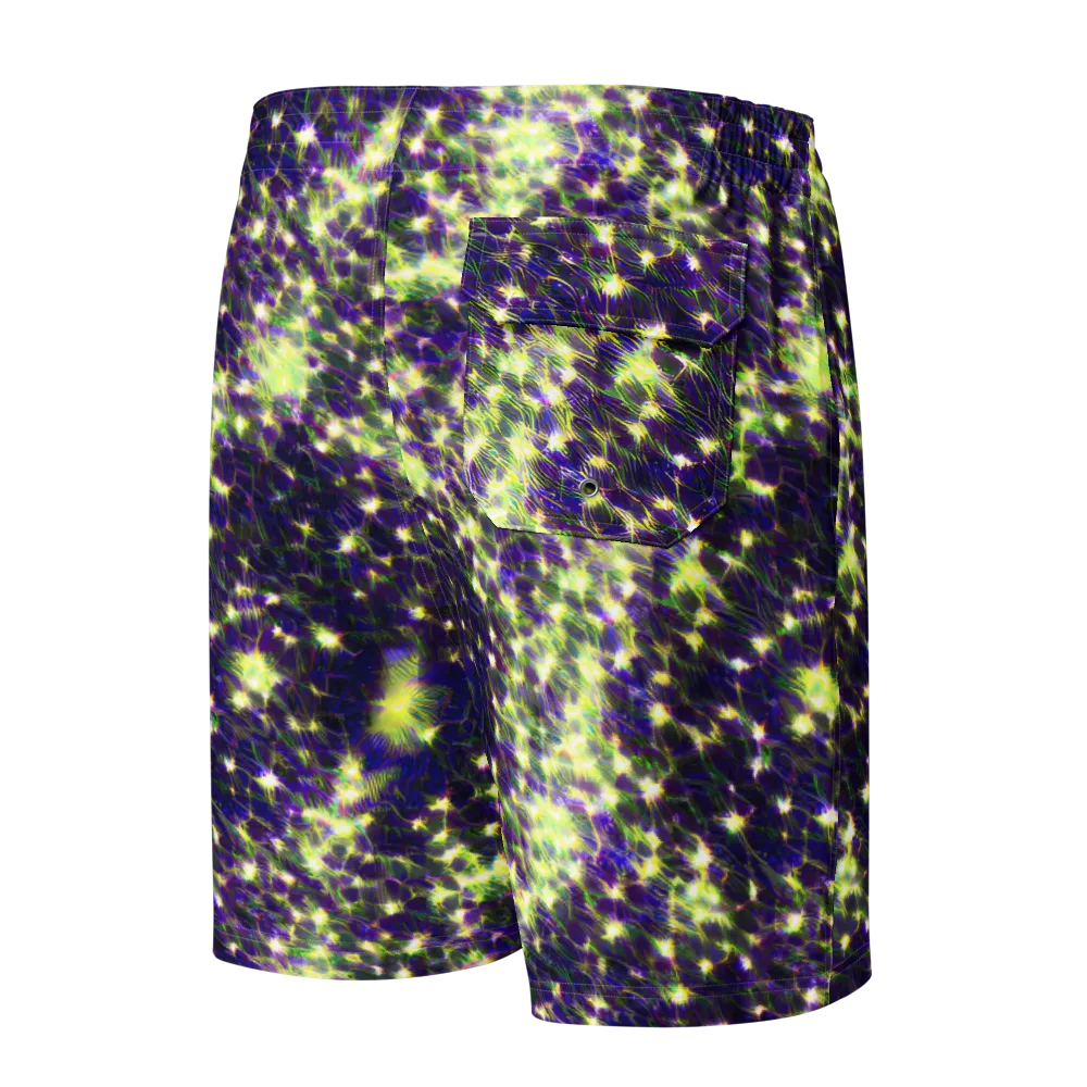 Cosmic Dandelion on Men's Board Shorts — Back