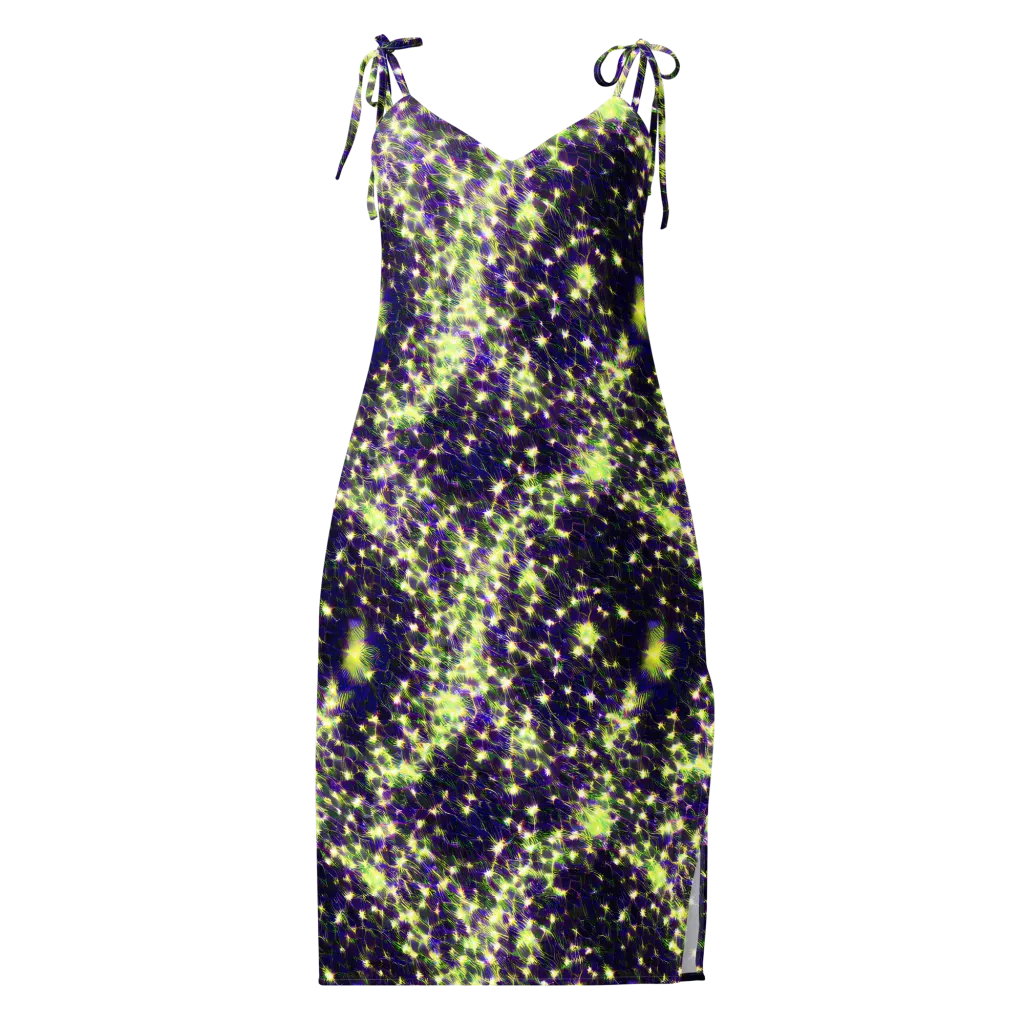 Cosmic Dandelion on Slip Dress — Front
