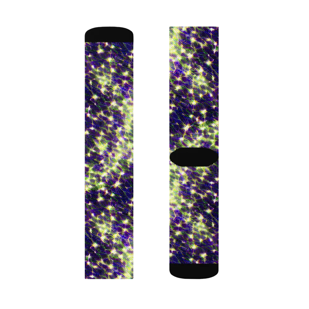 Cosmic Dandelion on Socks — Right Sock