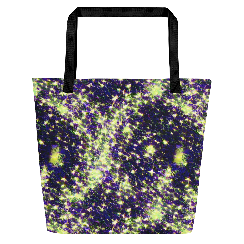 Cosmic Dandelion on Large Tote Bag W/ Pocket — Front