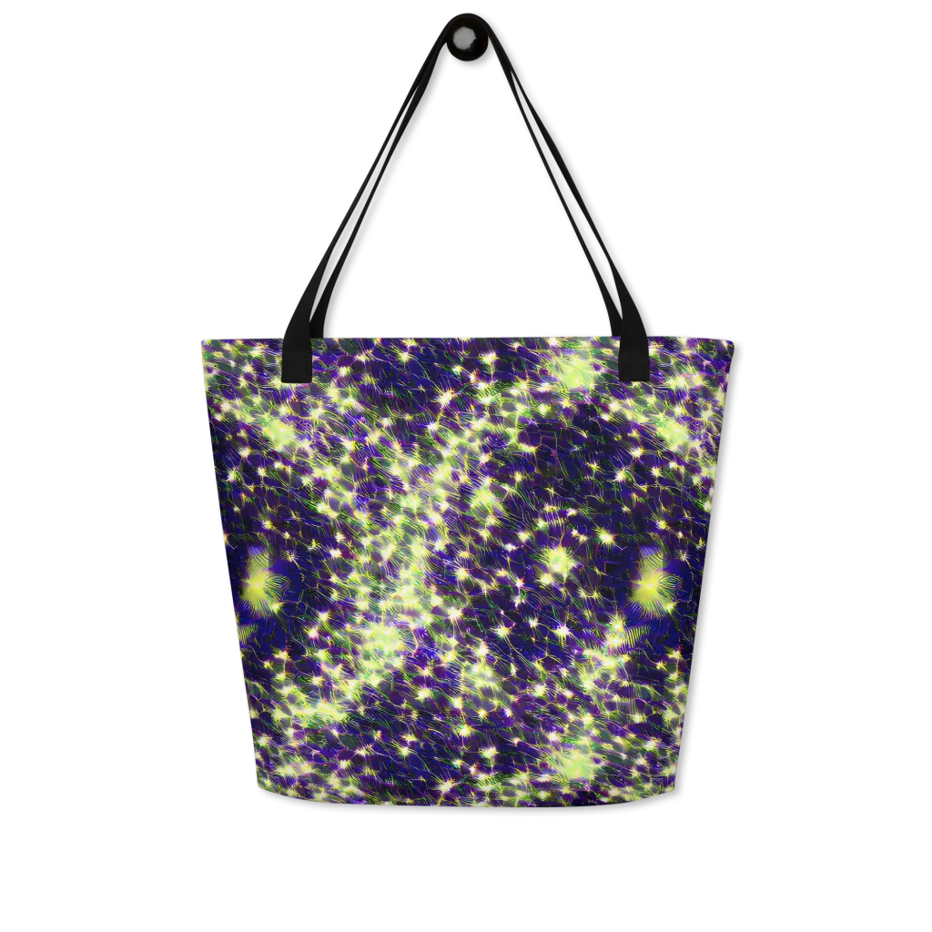 Cosmic Dandelion on Large Tote Bag W/ Pocket — Front