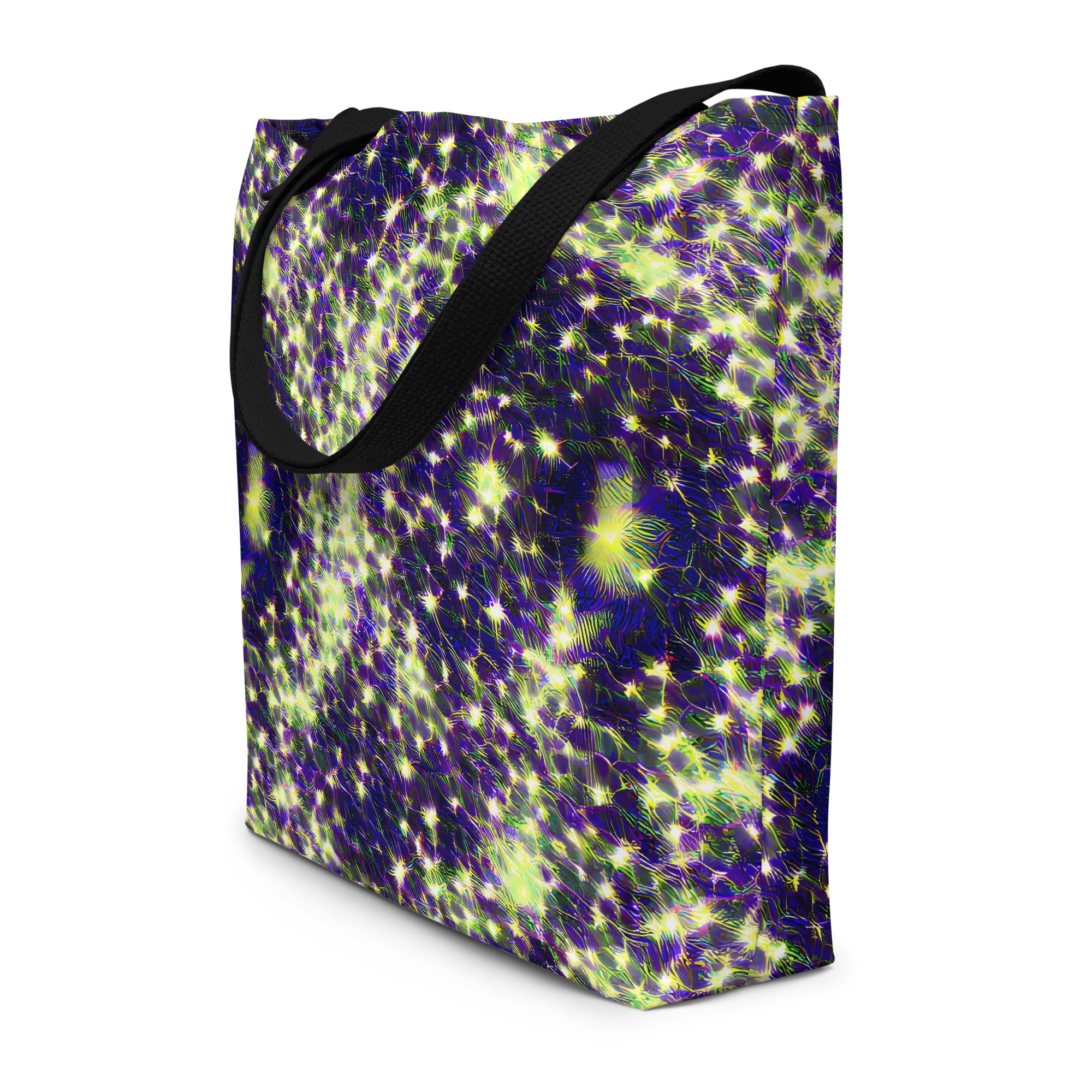 Cosmic Dandelion on Large Tote Bag W/ Pocket — Front