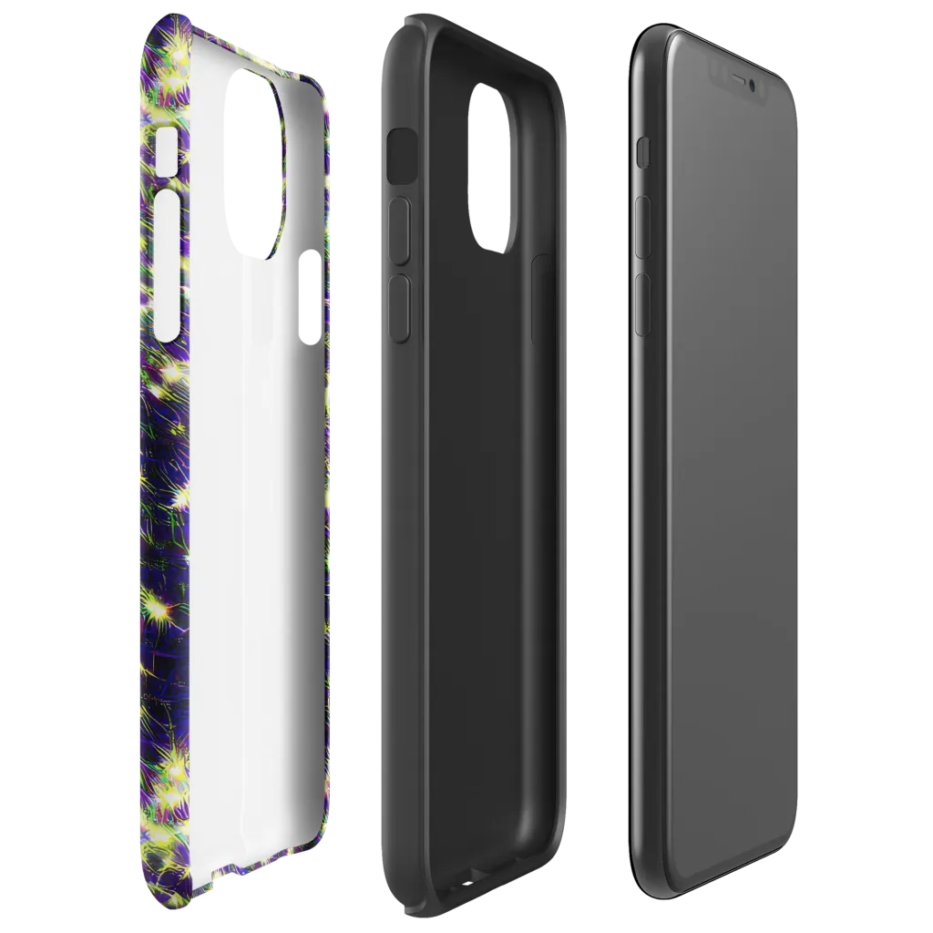 Cosmic Dandelion on Tough Case for iPhone® — Right
