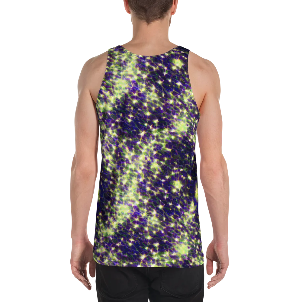 Cosmic Dandelion on Men's Tank Top — Back