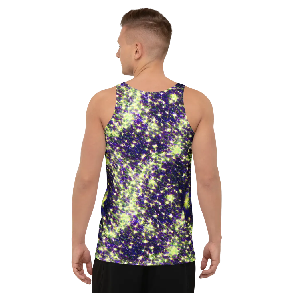 Cosmic Dandelion on Men's Tank Top — Back