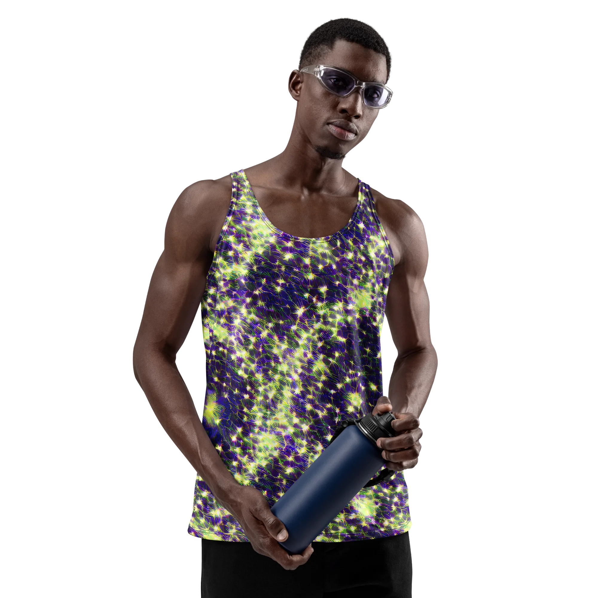 Cosmic Dandelion on Men's Tank Top — Front
