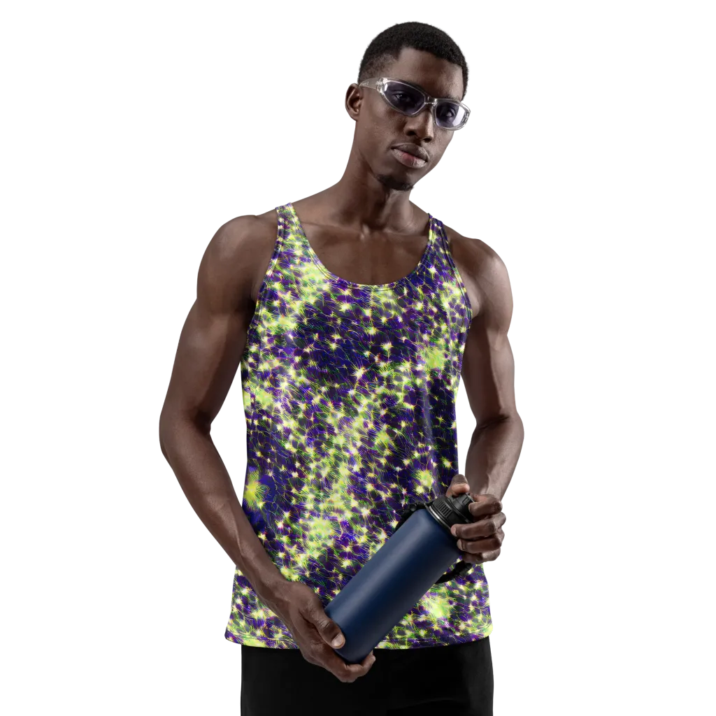Cosmic Dandelion on Men's Tank Top — Front