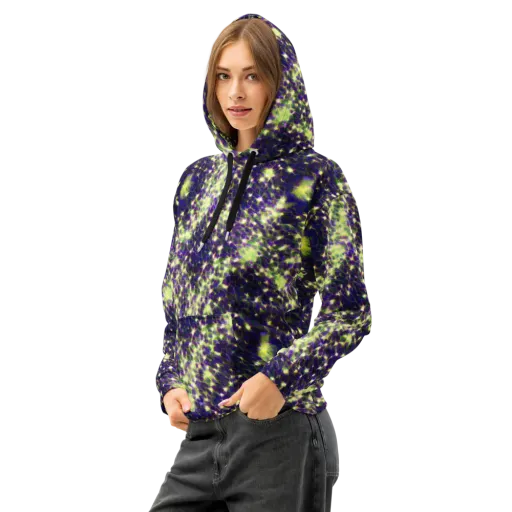 Cosmic Dandelion on a Cotton Hoodie