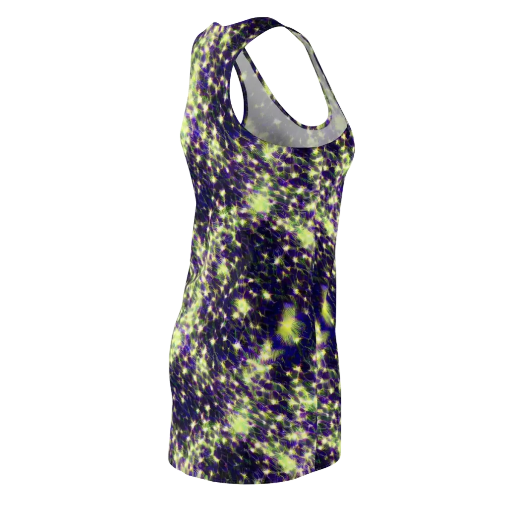 Cosmic Dandelion on Racerback Dress — Back Side