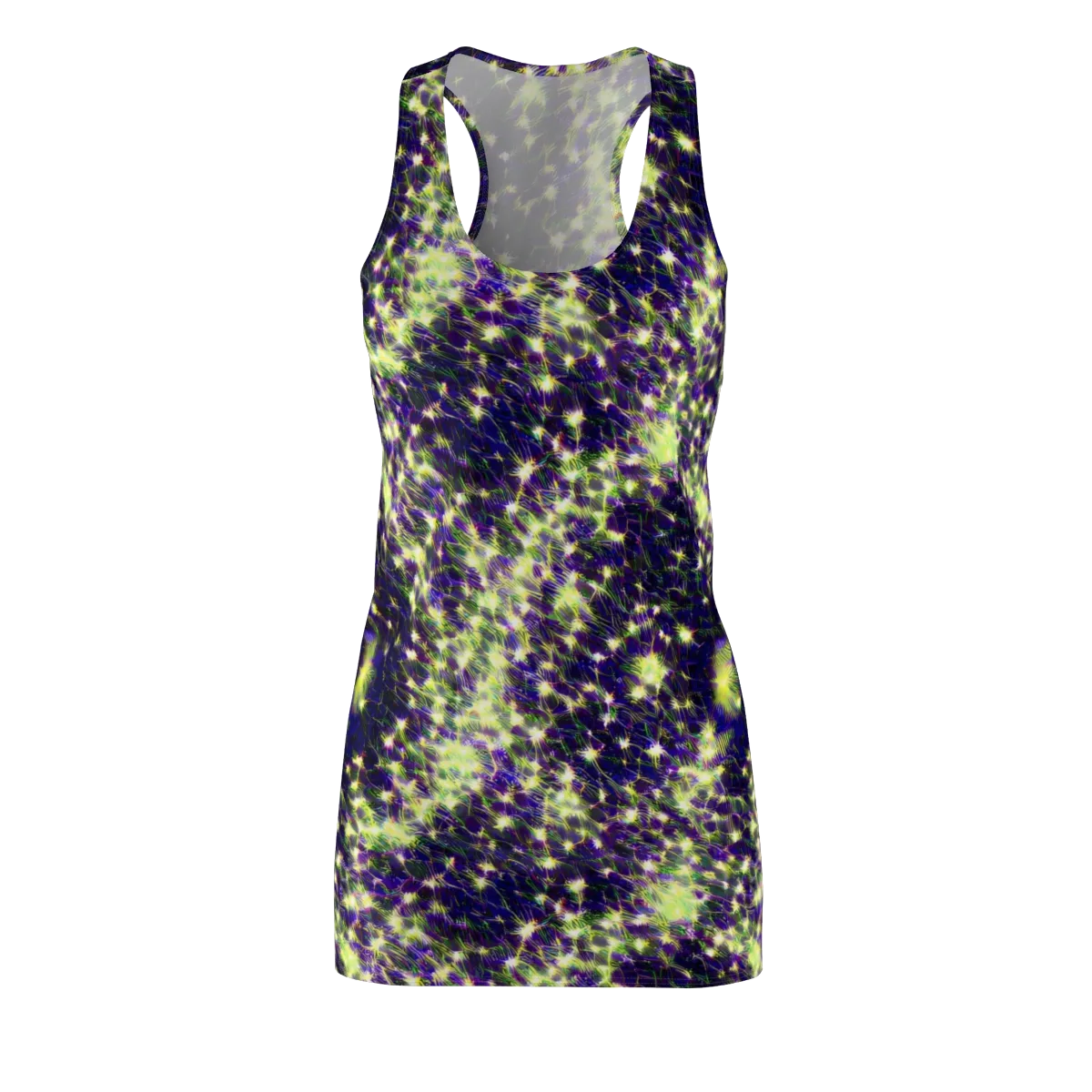 Cosmic Dandelion on Racerback Dress — Front