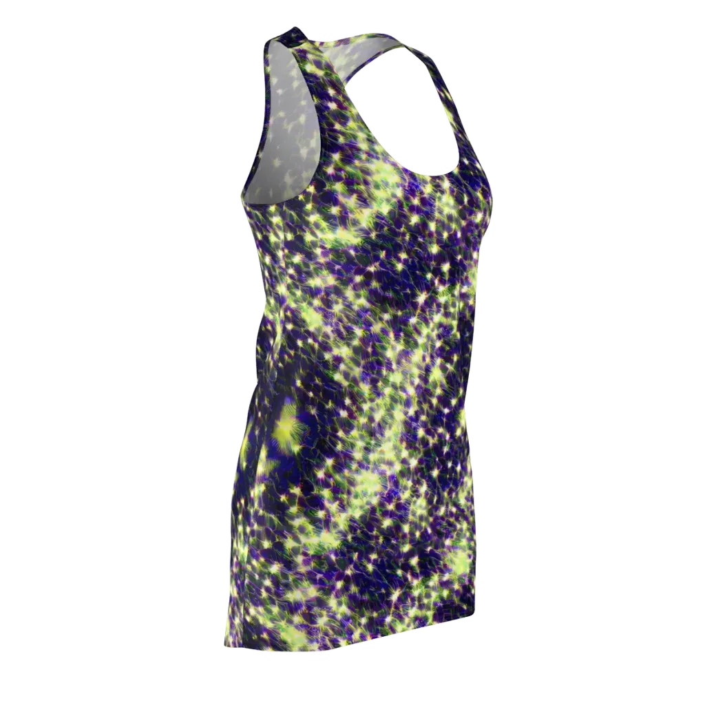 Cosmic Dandelion on Racerback Dress — Front Side