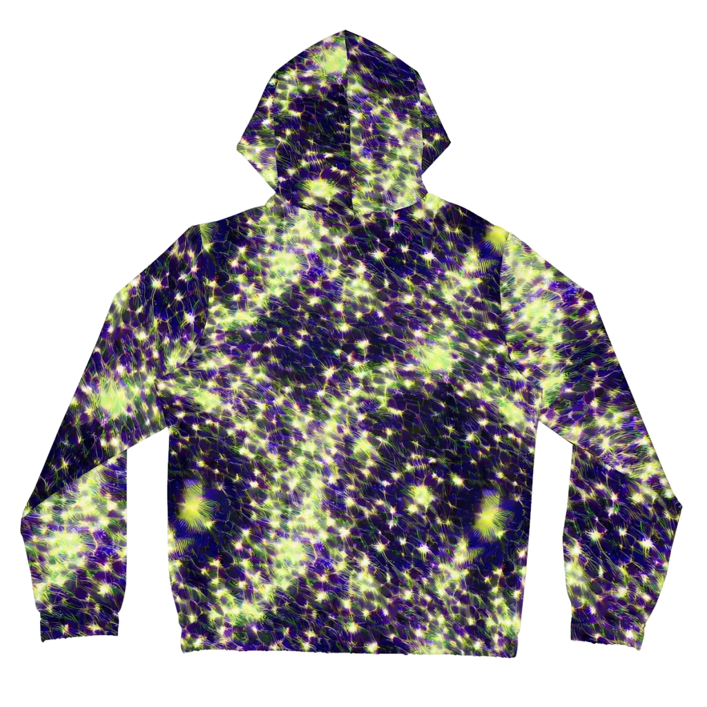 Cosmic Dandelion on Women's Full-Zip Hoodie — Back