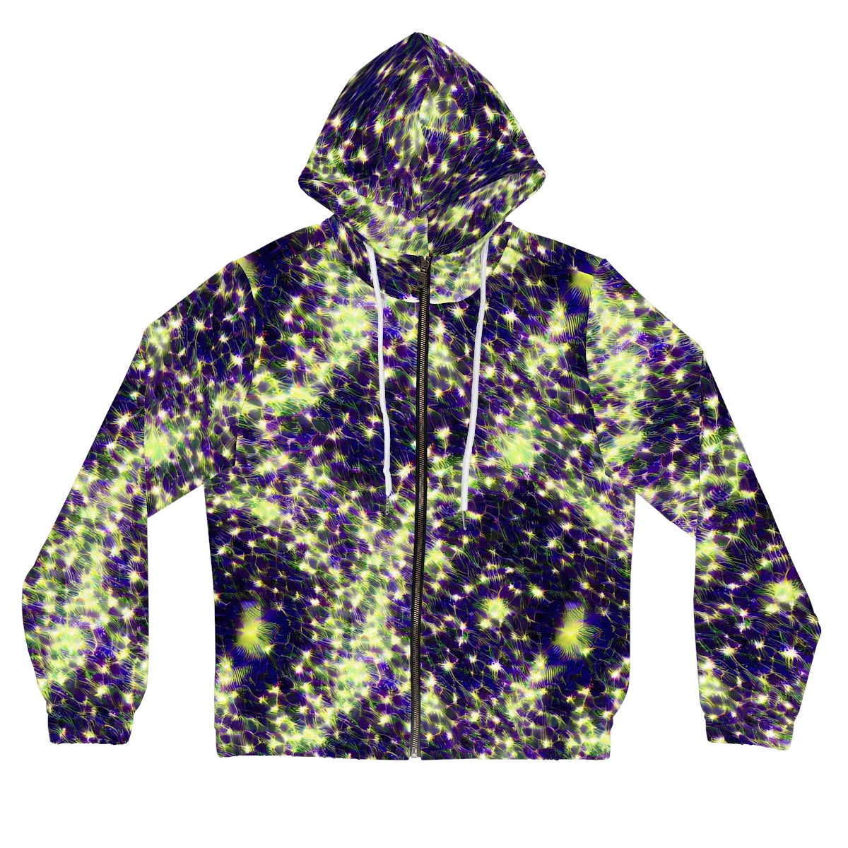 Cosmic Dandelion on Women's Full-Zip Hoodie — Front