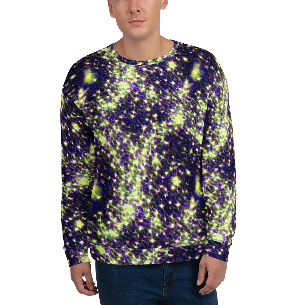 Cosmic Dandelion on Sweatshirt — Front