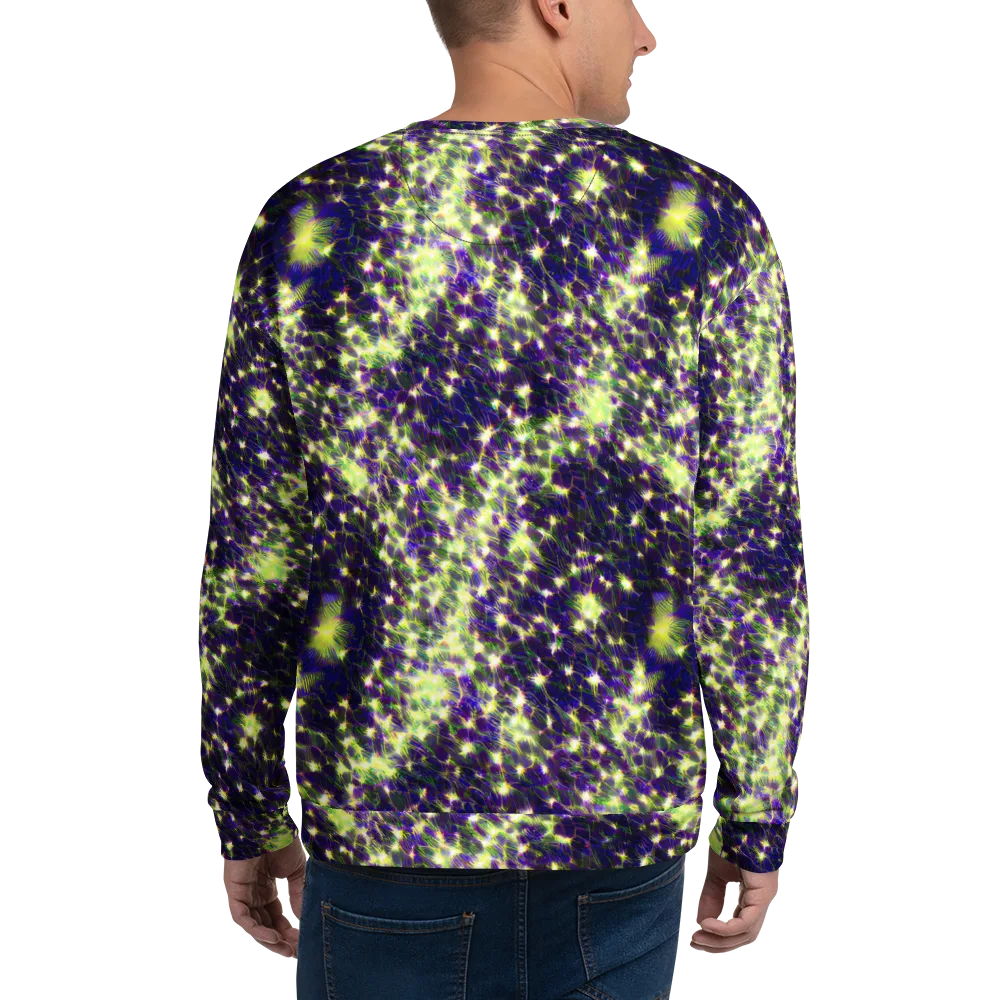 Cosmic Dandelion on Sweatshirt — Back