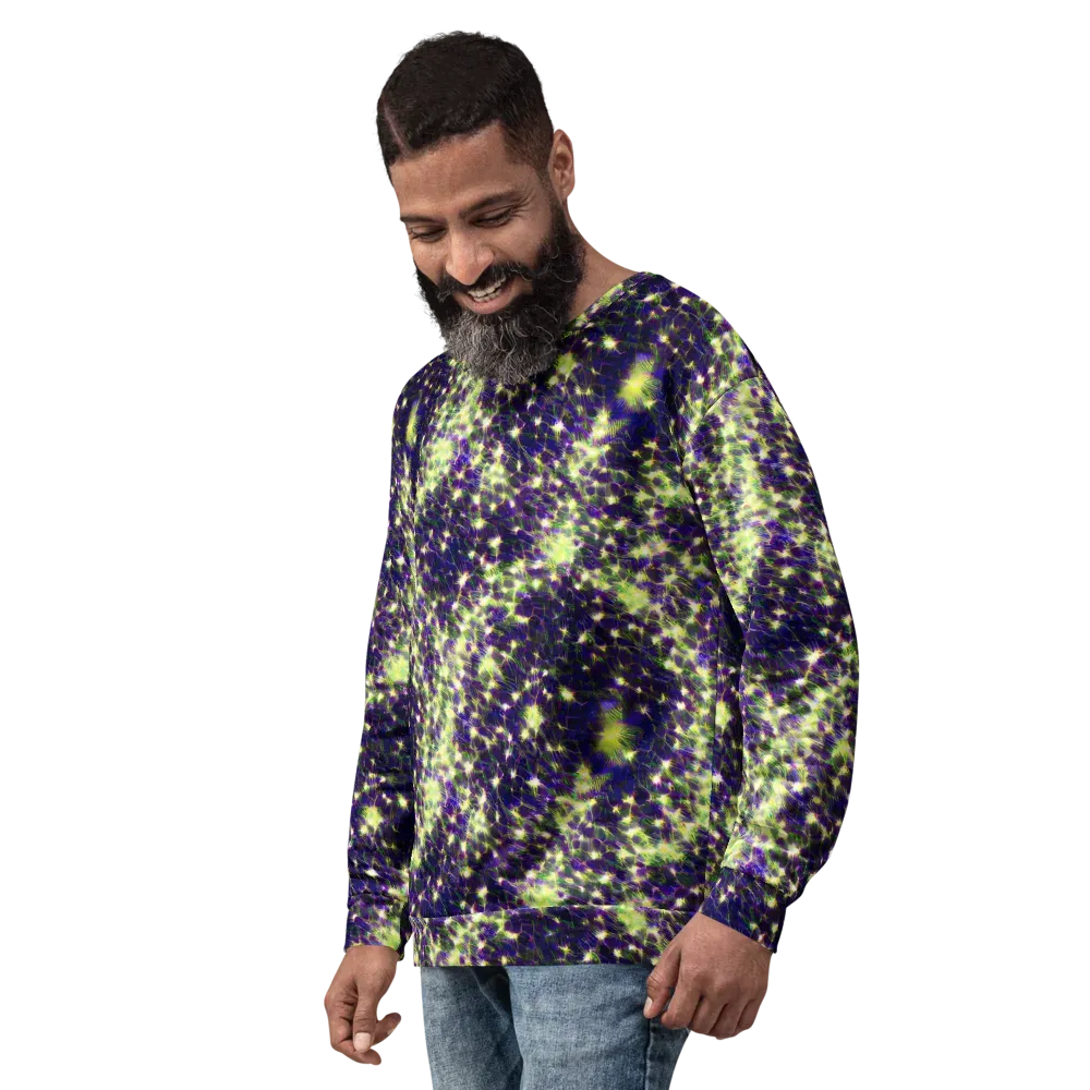 Cosmic Dandelion on Sweatshirt — Left Front