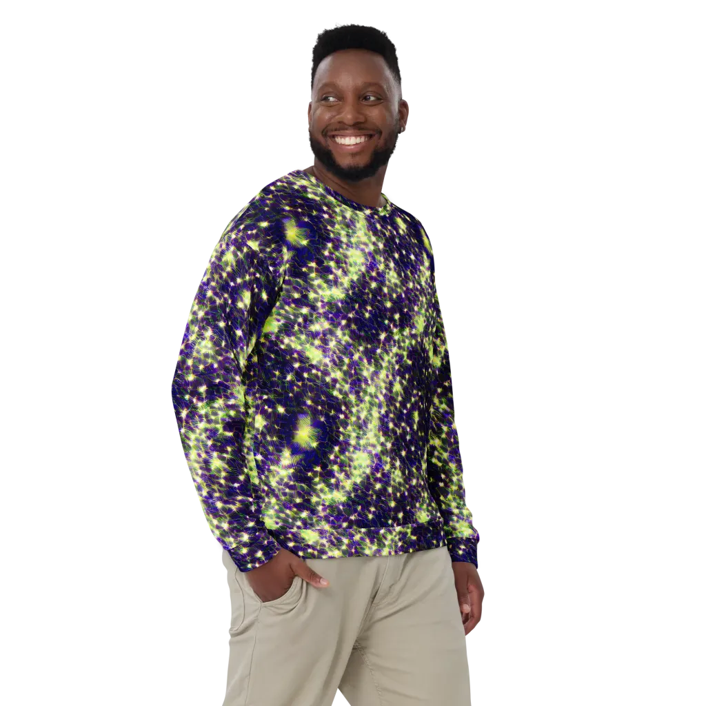 Cosmic Dandelion on Sweatshirt — Front