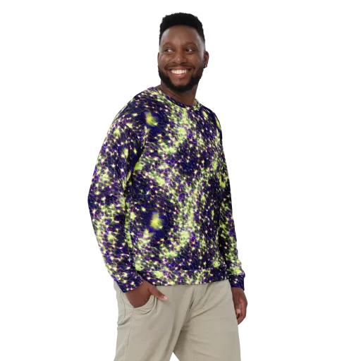 Cosmic Dandelion on a Sweatshirt