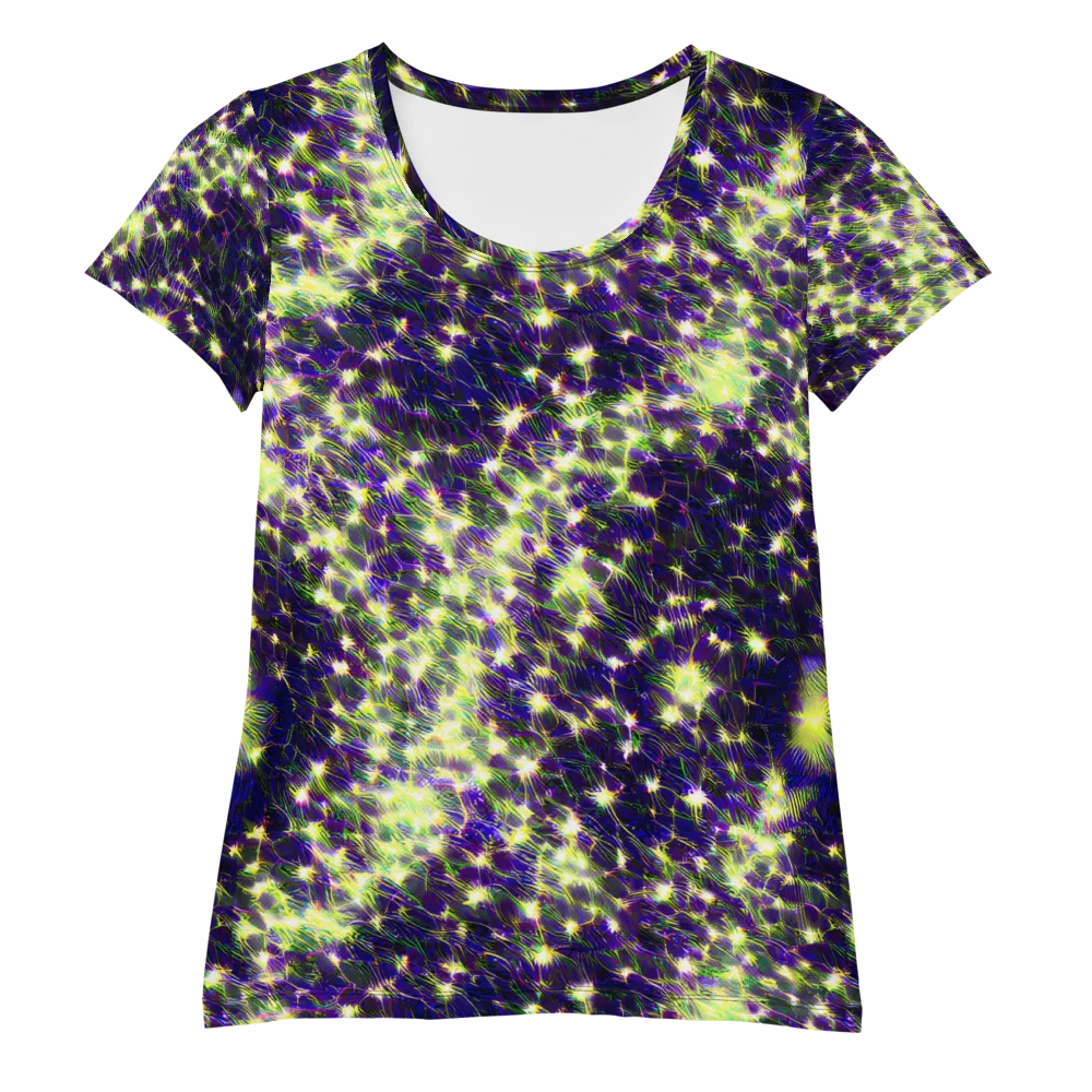 Cosmic Dandelion on Women's Athletic T-Shirt — Front