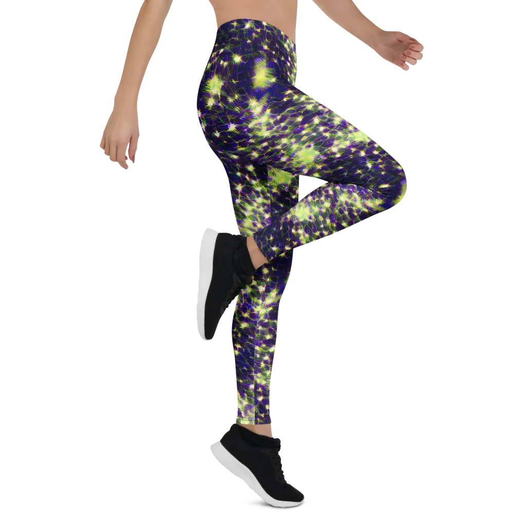 Cosmic Dandelion on Leggings — Right