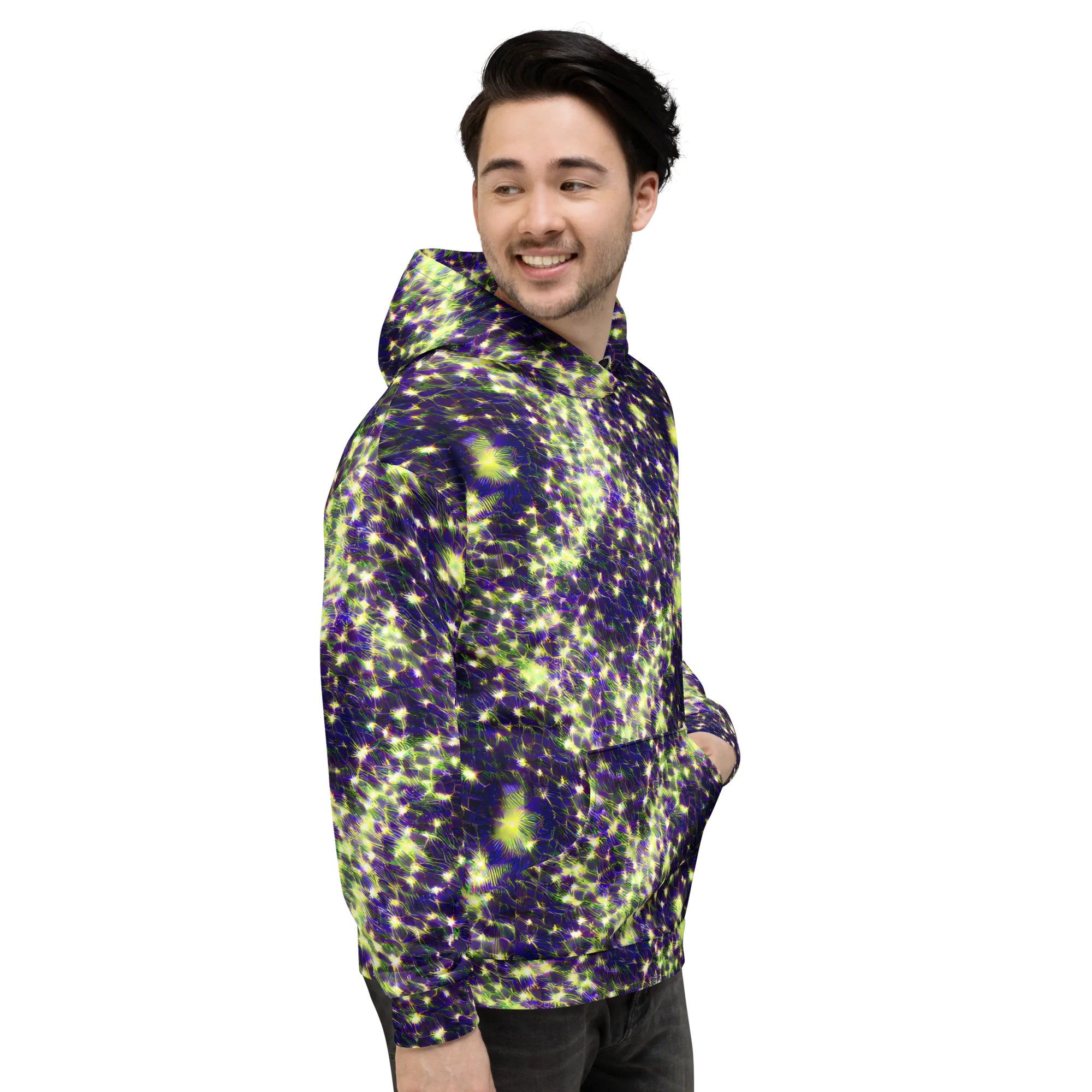 Cosmic Dandelion on Hoodie — Right