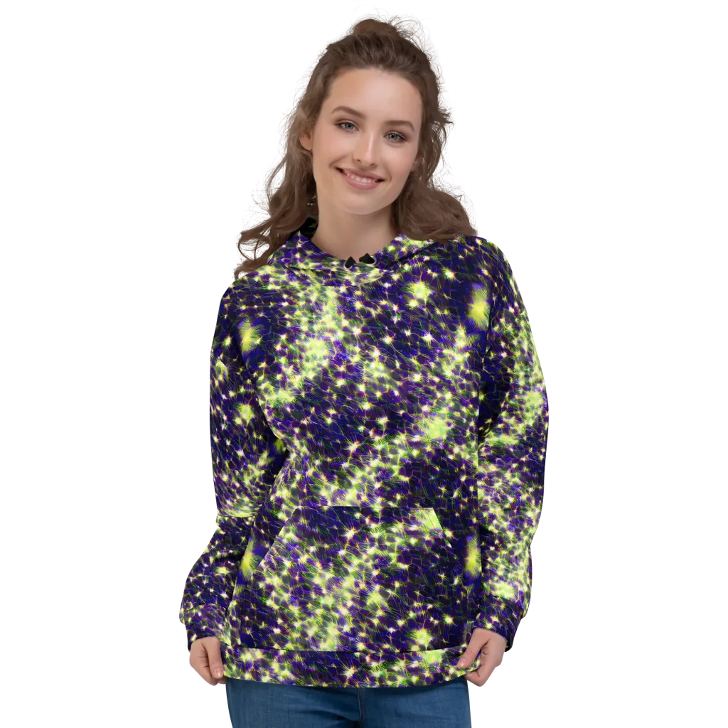 Cosmic Dandelion on Hoodie — Front