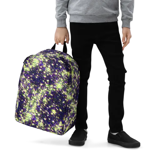 Cosmic Dandelion on a Minimalist Backpack