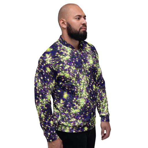 Cosmic Dandelion on a Bomber Jacket