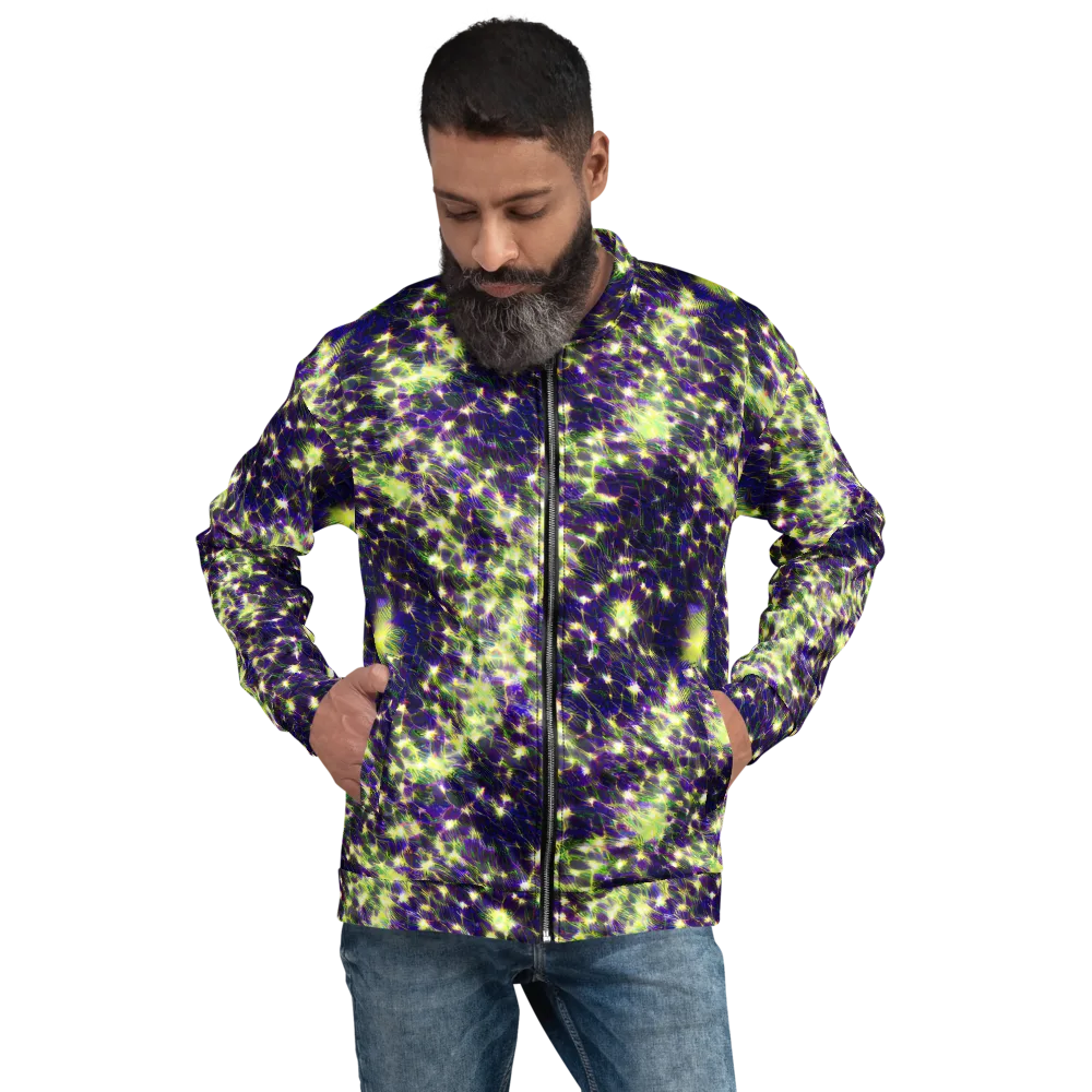 Cosmic Dandelion on Bomber Jacket — Front