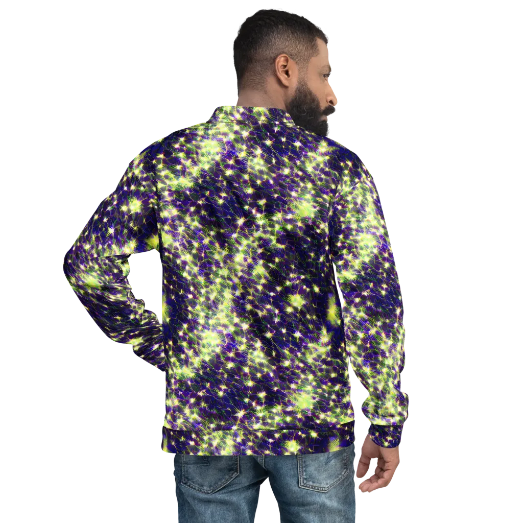 Cosmic Dandelion on Bomber Jacket — Back