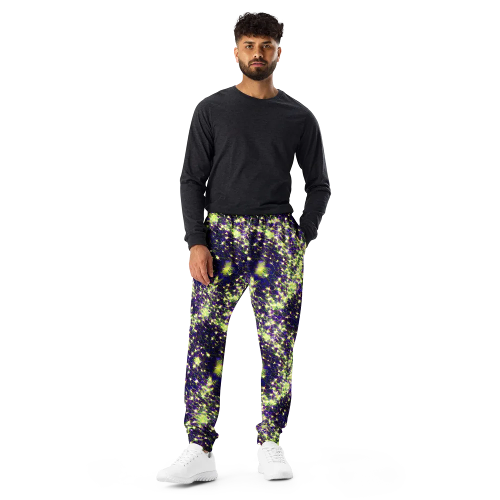 Cosmic Dandelion on Men's Joggers — Front