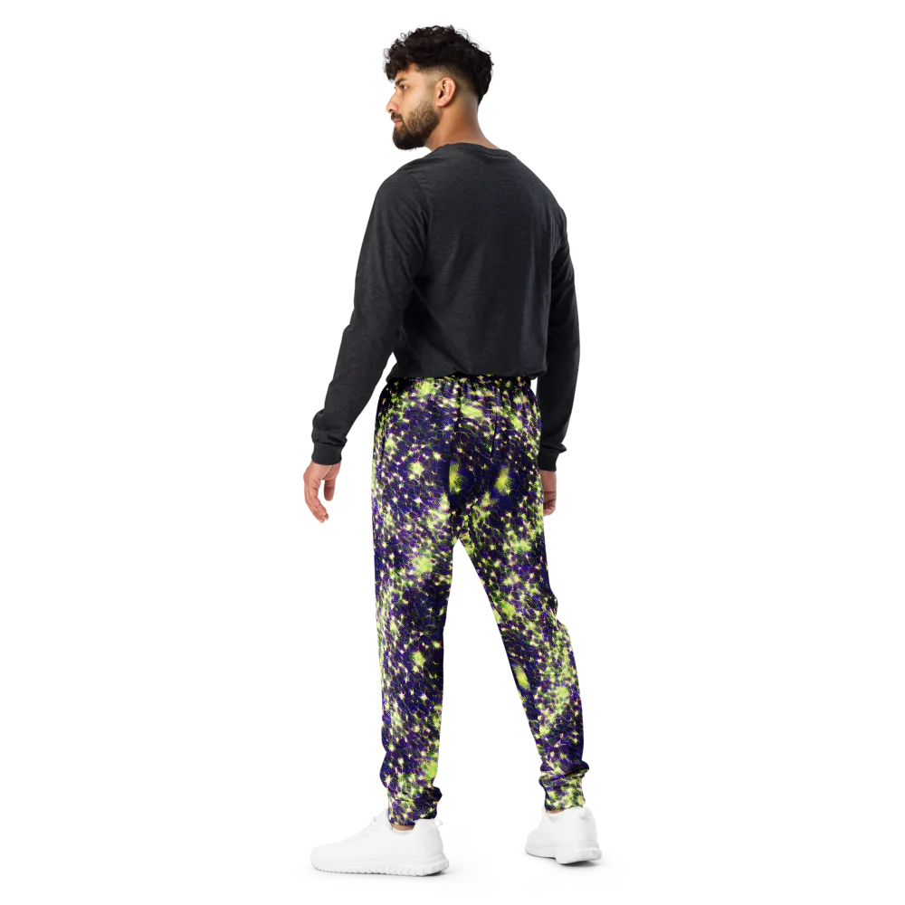 Cosmic Dandelion on Men's Joggers — Back