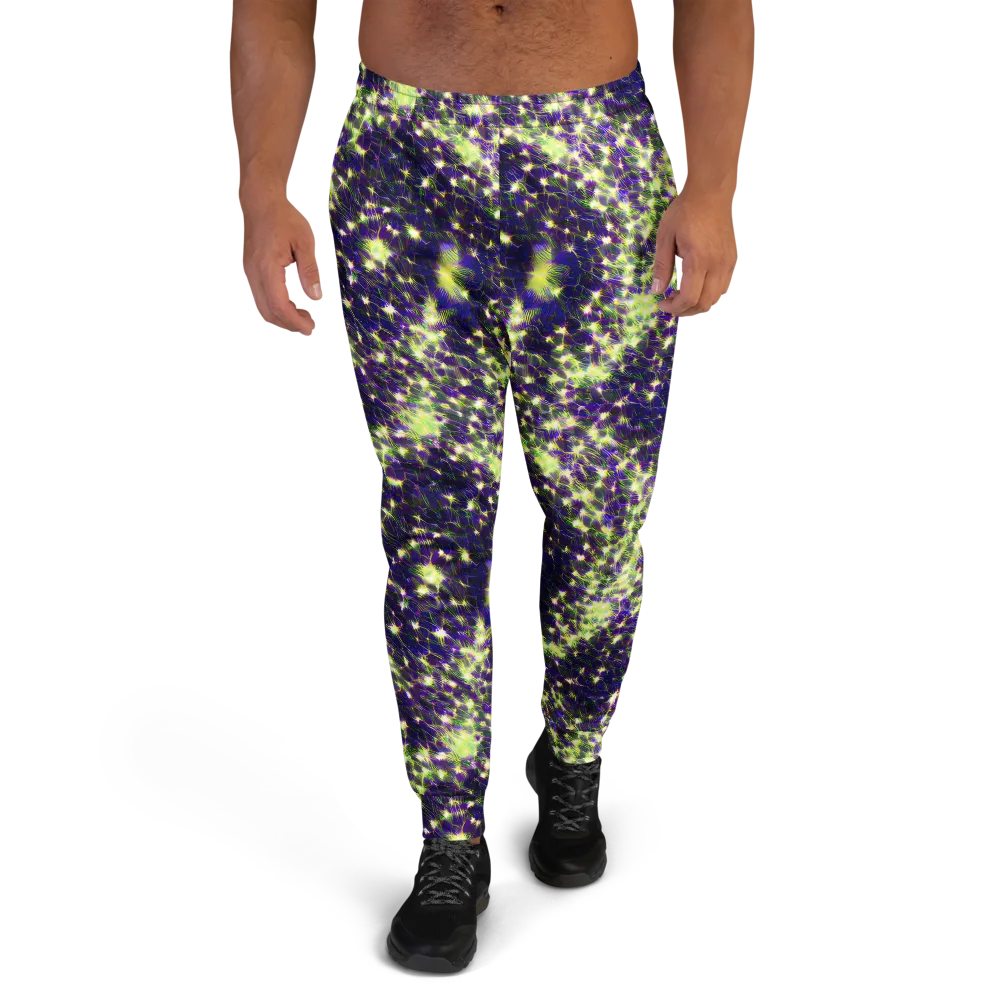 Cosmic Dandelion on Men's Joggers — Front