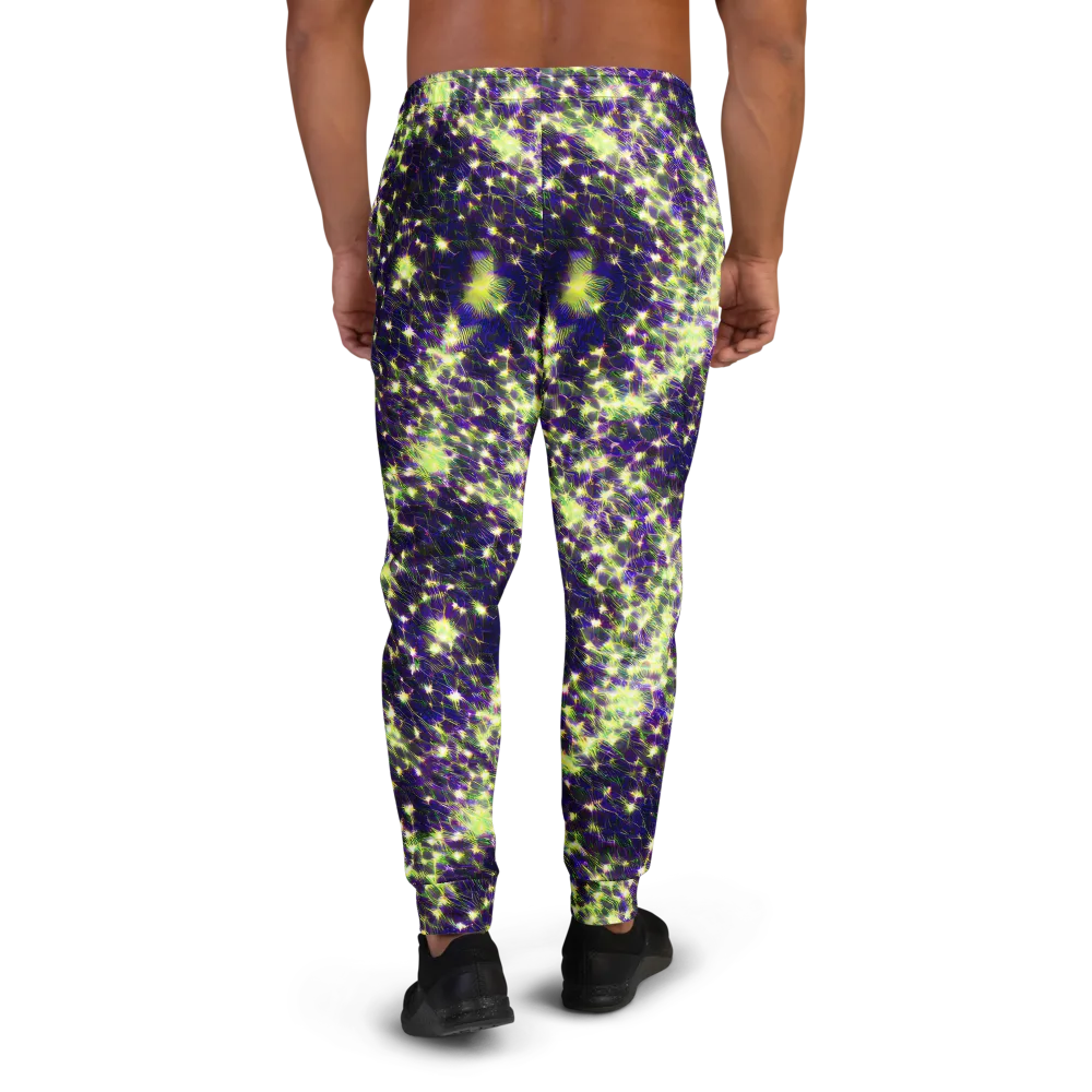Cosmic Dandelion on Men's Joggers — Back