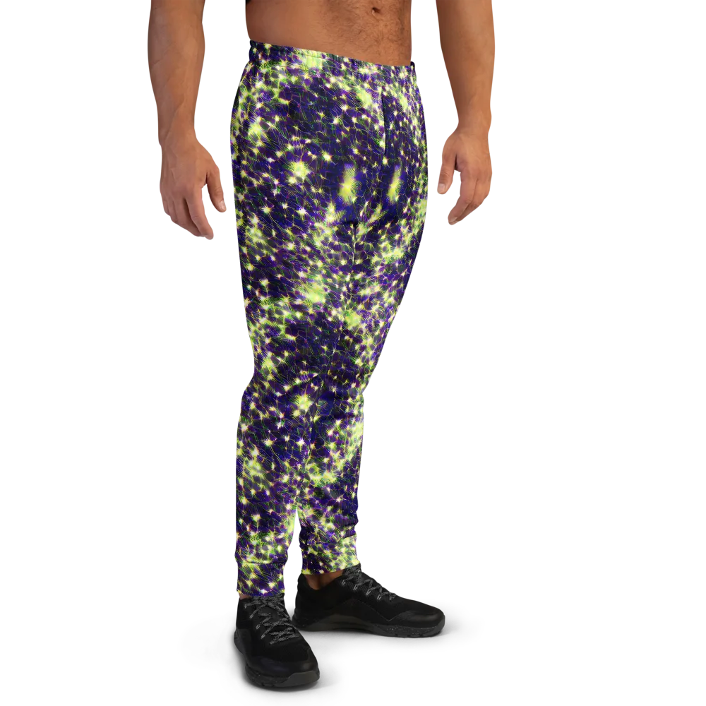 Cosmic Dandelion on Men's Joggers — Right